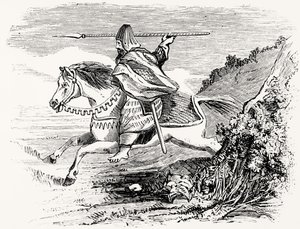 Un Cavaliere Irlandese, da un vecchio manoscritto da Thomas Nugent